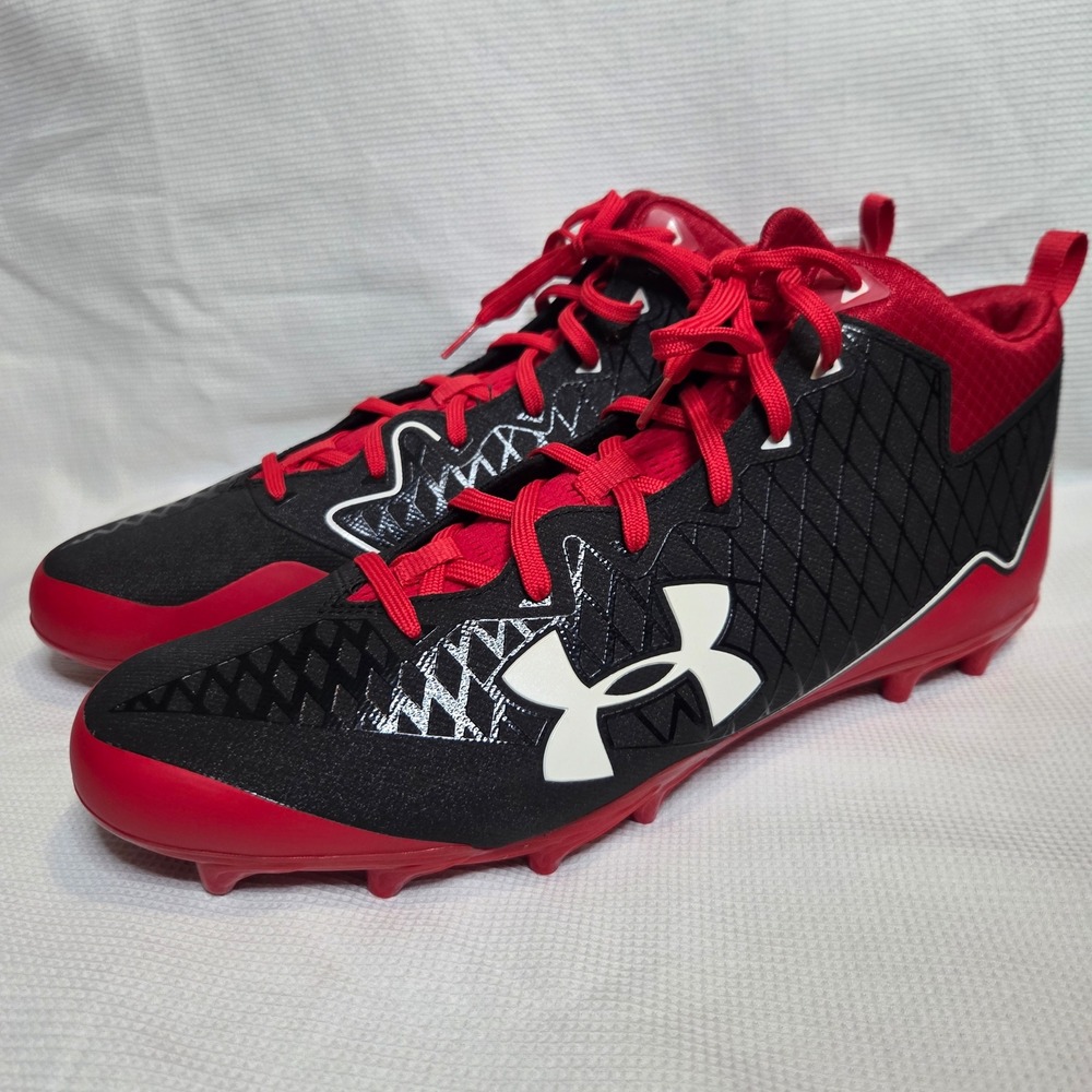 Under Armour Nitro Select Football Cleats Mens 16 Red Black Clutchfit